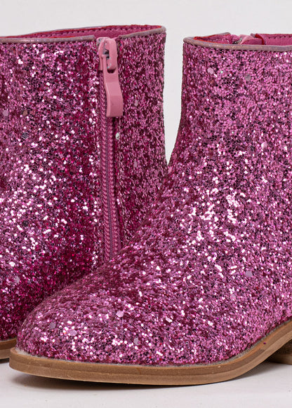 VANILLA MINI Boot – Pink Glitter - PINK GLITTER | SHUSHOP