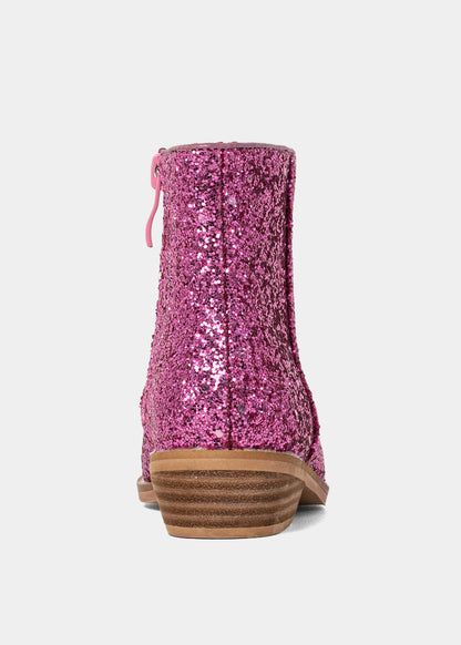 VANILLA MINI Boot – Pink Glitter - PINK GLITTER | SHUSHOP