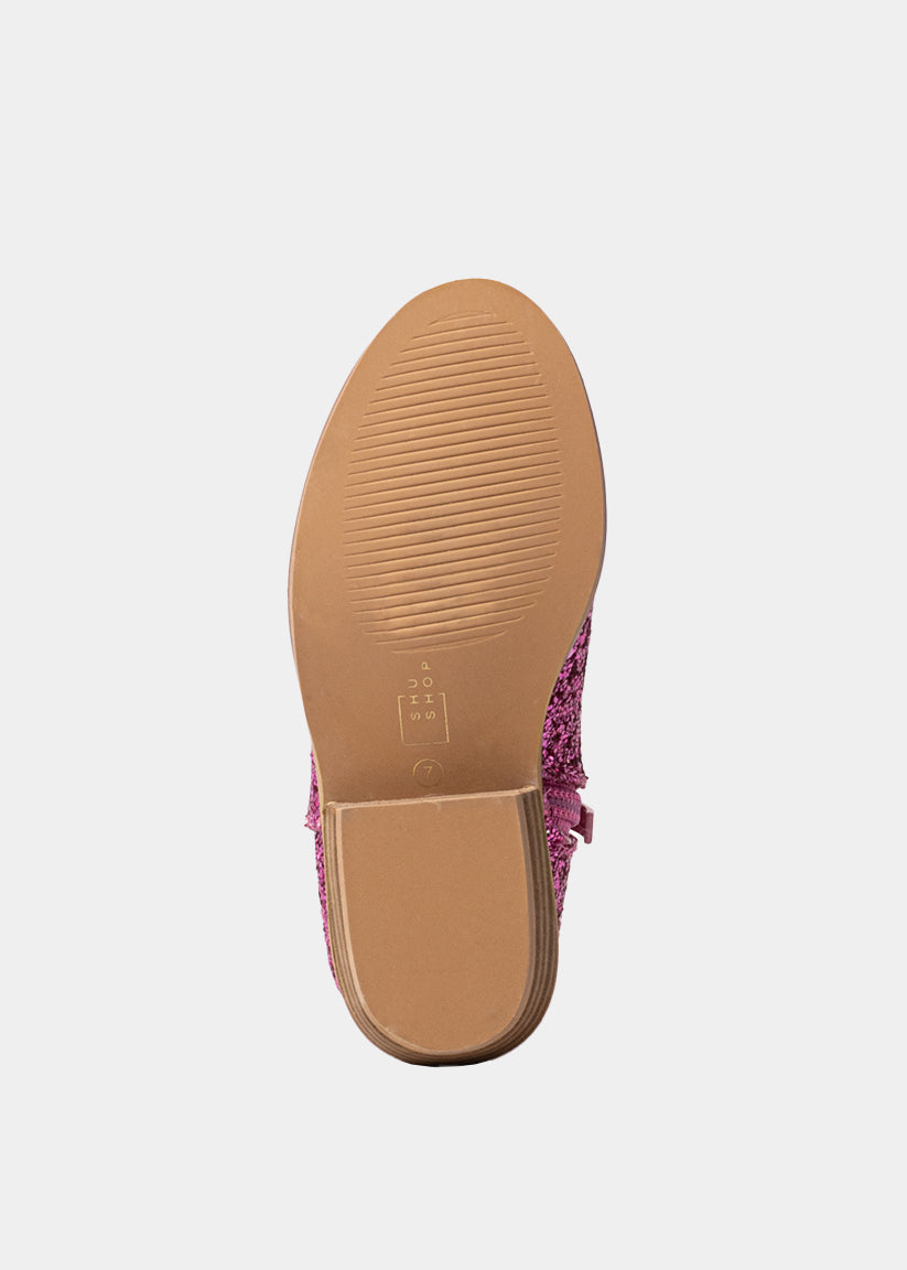 VANILLA MINI Boot – Pink Glitter - PINK GLITTER | SHUSHOP