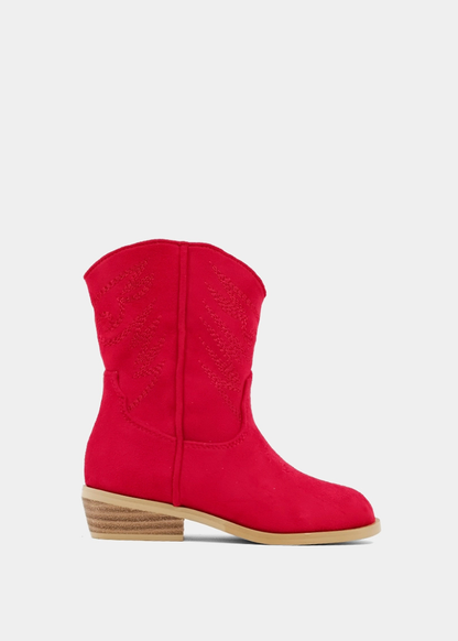 ZAHARA TODDLERS - RED SUEDE | SHUSHOP