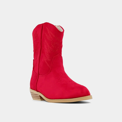 ZAHARA TODDLERS - RED SUEDE | SHUSHOP
