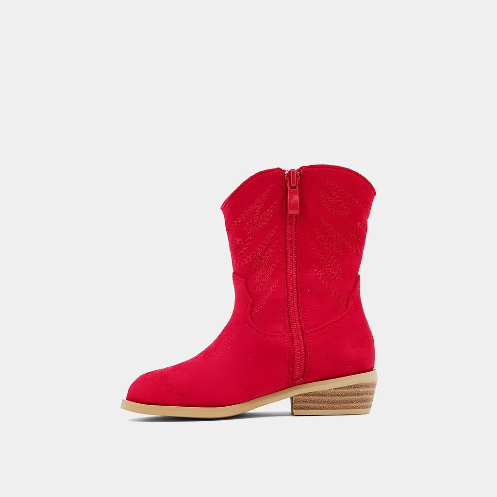 ZAHARA TODDLERS - RED SUEDE | SHUSHOP