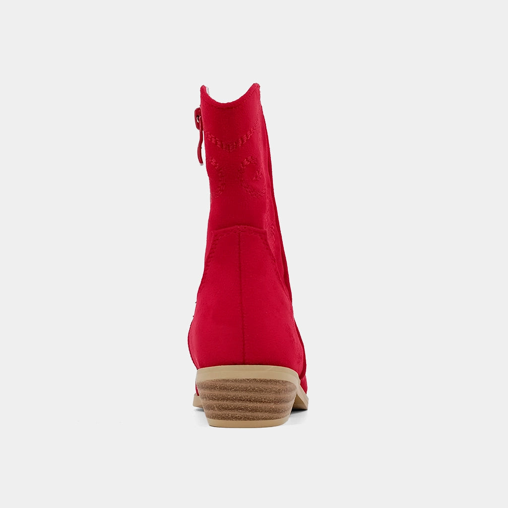 ZAHARA TODDLERS - RED SUEDE | SHUSHOP