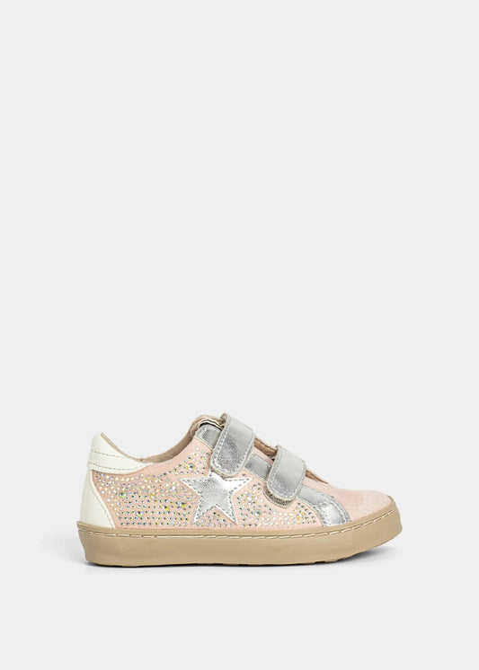 SUNNY MINI Blush Iridescent – Toddler Sparkle Sneakers - BLUSH IRIDESCENT | SHUSHOP