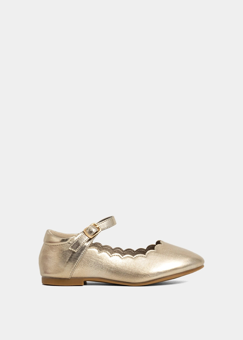 AGATHA MINI Light Gold Mary Jane - LIGHT GOLD | SHUSHOP
