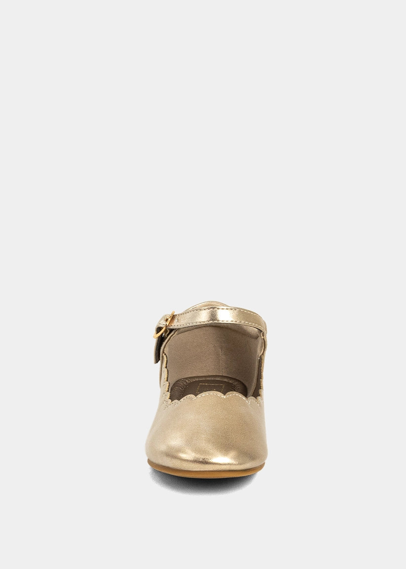 AGATHA MINI Light Gold Mary Jane - LIGHT GOLD | SHUSHOP