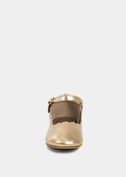 AGATHA MINI Light Gold Mary Jane - LIGHT GOLD | SHUSHOP