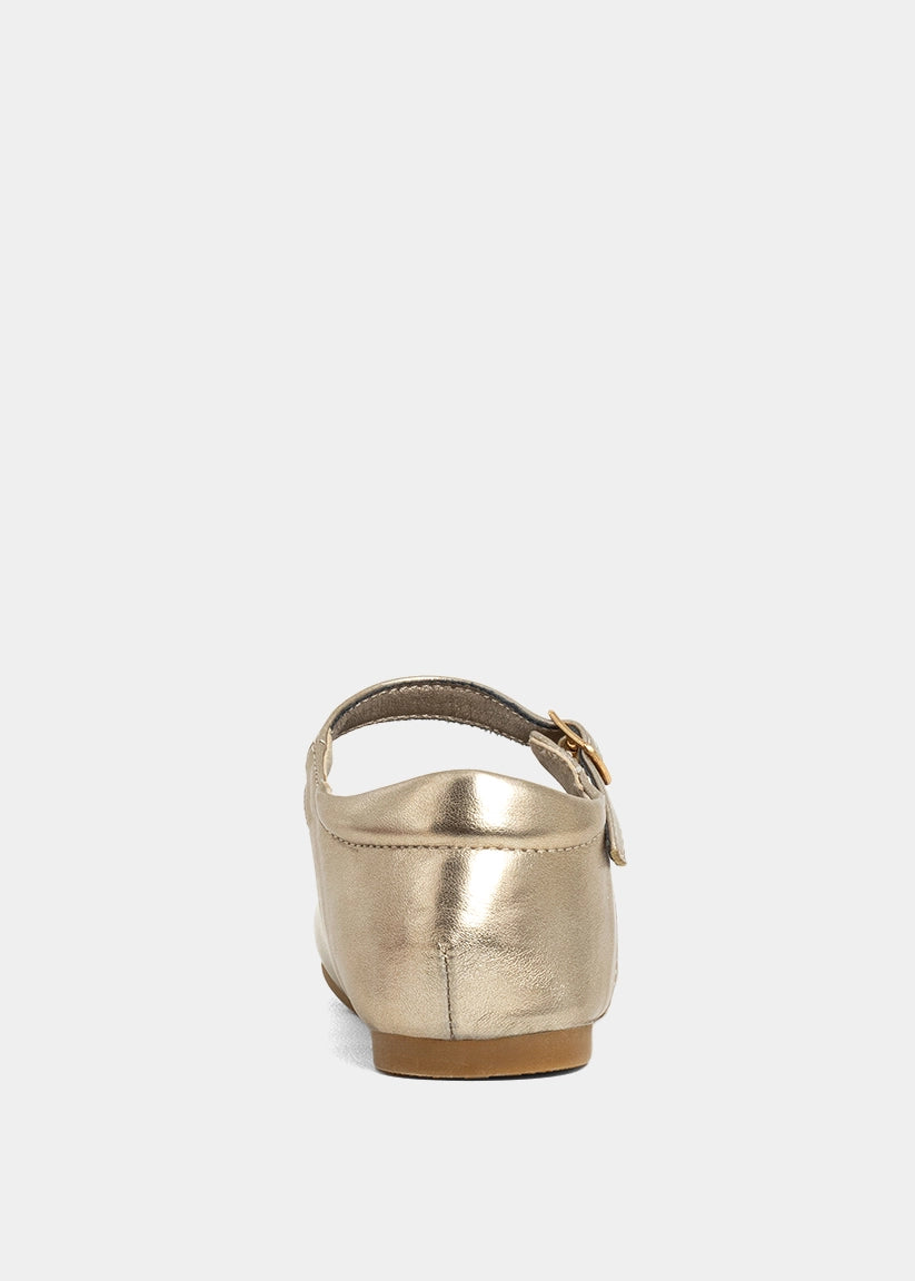 AGATHA MINI Light Gold Mary Jane - LIGHT GOLD | SHUSHOP
