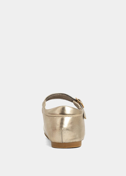 AGATHA MINI Light Gold Mary Jane - LIGHT GOLD | SHUSHOP