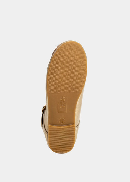 AGATHA MINI Light Gold Mary Jane - LIGHT GOLD | SHUSHOP