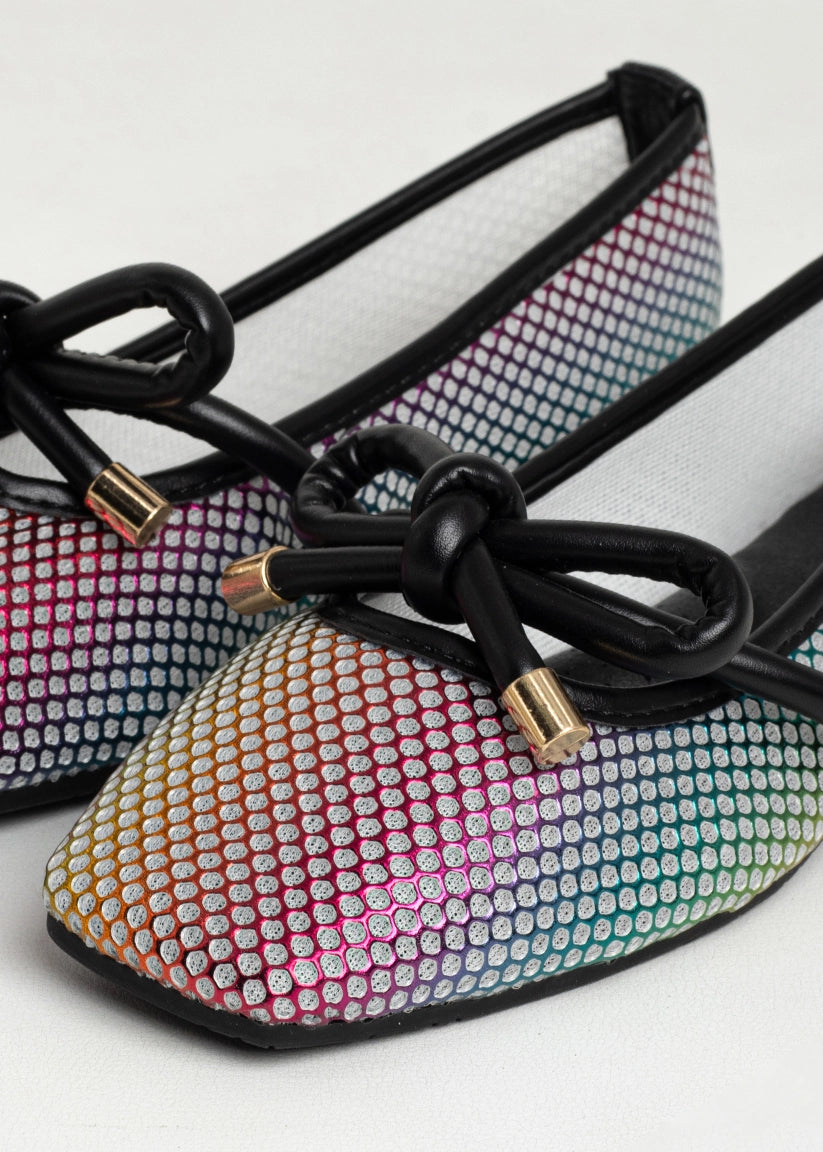 ASHLEY MINI Metallics | Iridescent Ballet Flats for Girls - METALLICS | SHUSHOP