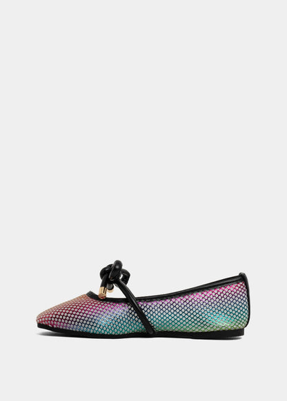 ASHLEY MINI Metallics | Iridescent Ballet Flats for Girls - METALLICS | SHUSHOP