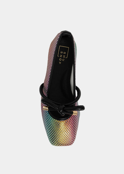 ASHLEY MINI Metallics | Iridescent Ballet Flats for Girls - METALLICS | SHUSHOP