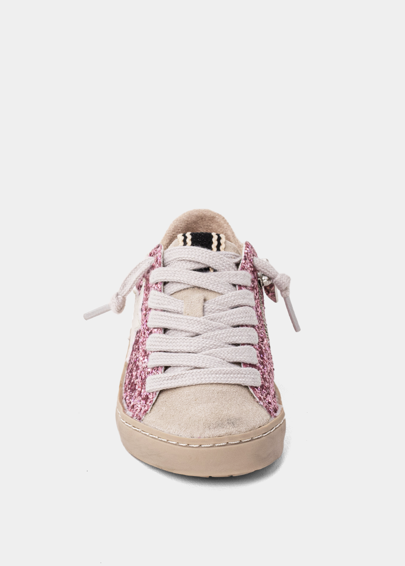 PAULA MINI Fuchsia Glitter – Bold Glitter Sneakers for Kids - FUCHSIA GLITTER | SHUSHOP