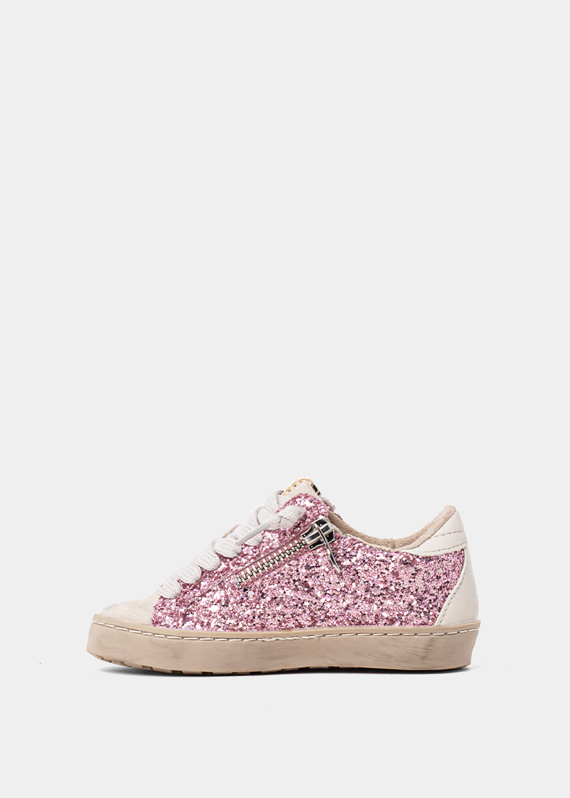 PAULA MINI Fuchsia Glitter – Bold Glitter Sneakers for Kids - FUCHSIA GLITTER | SHUSHOP