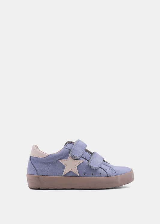 SUNNY MINI Light Blue Suede Sneaker for Toddlers | Easy Velcro Style - LIGHT BLUE SUEDE | SHUSHOP