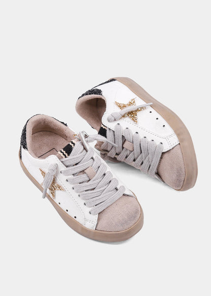 PAMELA MINI White Sneaker for Kids & Toddlers | Glitter & Style - WHITE | SHUSHOP