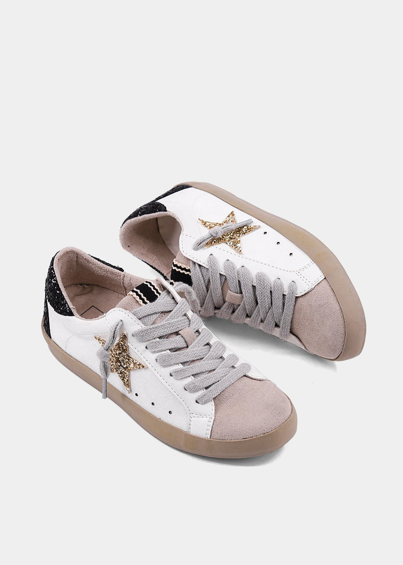 PAMELA MINI White Sneaker for Kids & Toddlers | Glitter & Style - WHITE | SHUSHOP