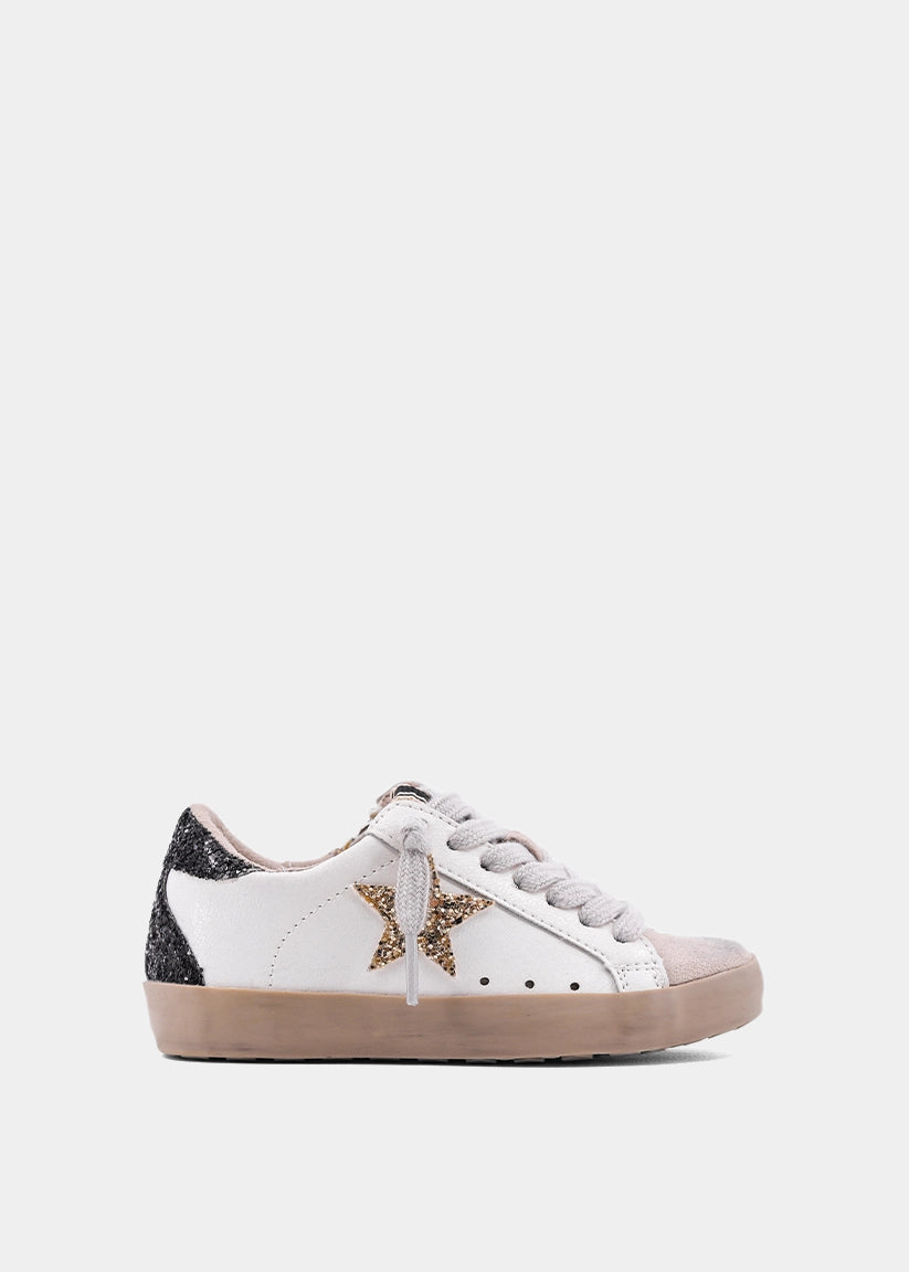 PAMELA MINI White Sneaker for Kids & Toddlers | Glitter & Style - WHITE | SHUSHOP