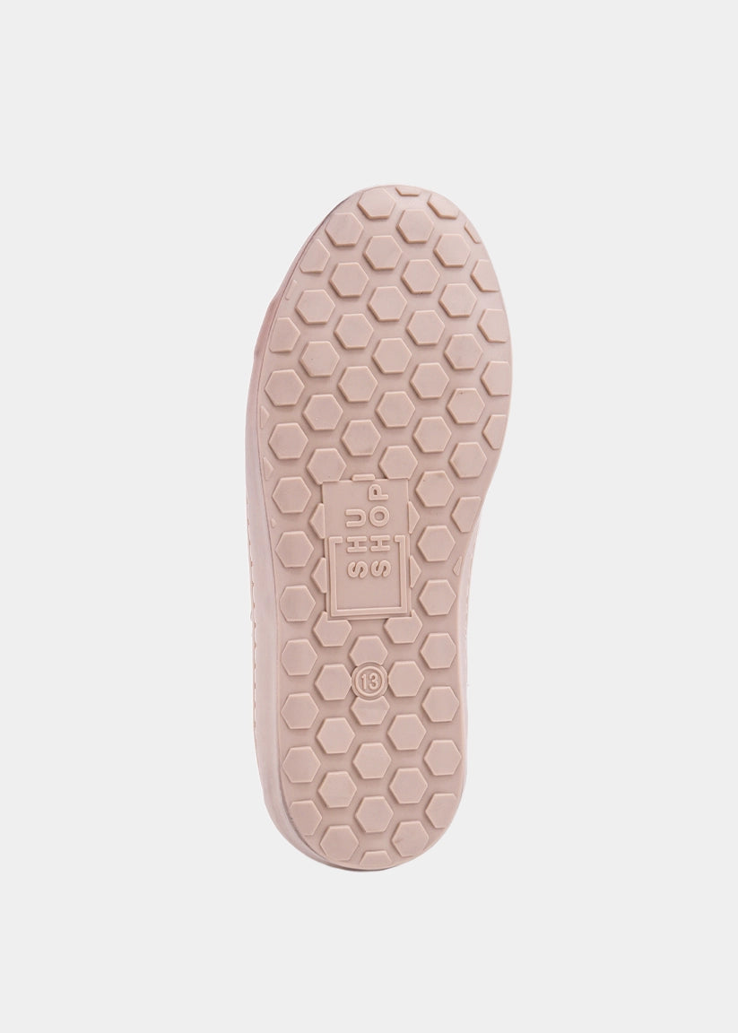 PAULA MINI Metallic Pink Sneaker for Kids & Toddlers | Stylish & Comfy - METALLIC LIGHT PINK | SHUSHOP