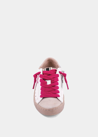PAULA MINI Metallic Pink Sneaker for Kids & Toddlers | Stylish & Comfy - METALLIC LIGHT PINK | SHUSHOP