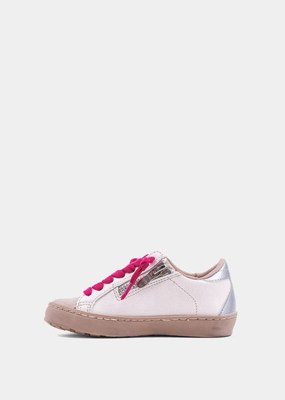 PAULA MINI Metallic Pink Sneaker for Kids & Toddlers | Stylish & Comfy - METALLIC LIGHT PINK | SHUSHOP