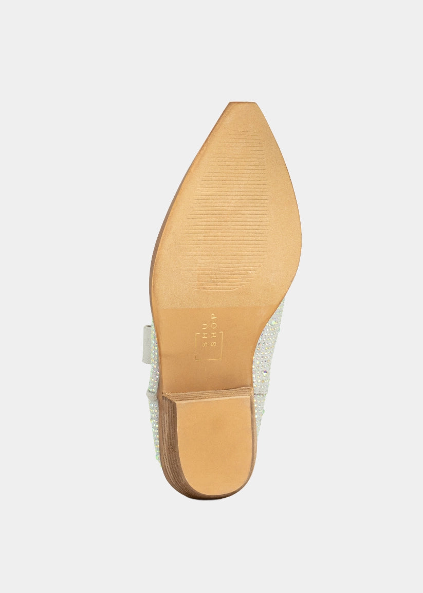 ZOUZOU MINI Rhinestone Cowboy Boot for Girls - IRIDESCENT | SHUSHOP