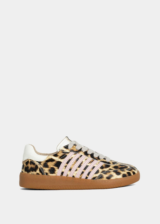 STEVIE MINI Leopard Print Kids Sneaker - LEOPARD PRINT | SHUSHOP