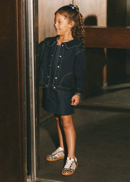 STEVIE MINI Leopard Print Kids Sneaker - LEOPARD PRINT | SHUSHOP