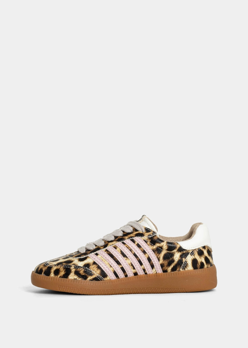 STEVIE MINI Leopard Print Kids Sneaker - LEOPARD PRINT | SHUSHOP