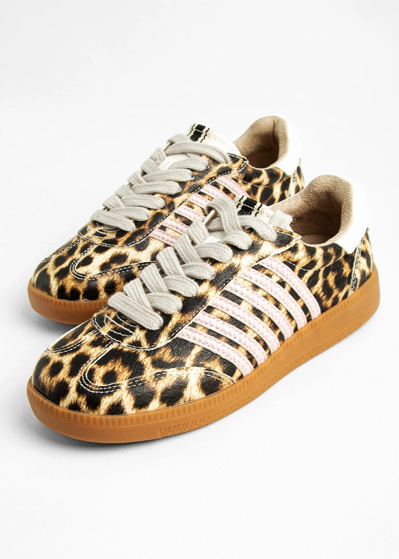STEVIE MINI Leopard Print Kids Sneaker - LEOPARD PRINT | SHUSHOP