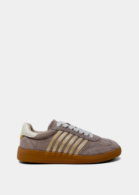Stevie Mini Mink Suede Sneaker - Kids - MINK SUEDE | SHUSHOP