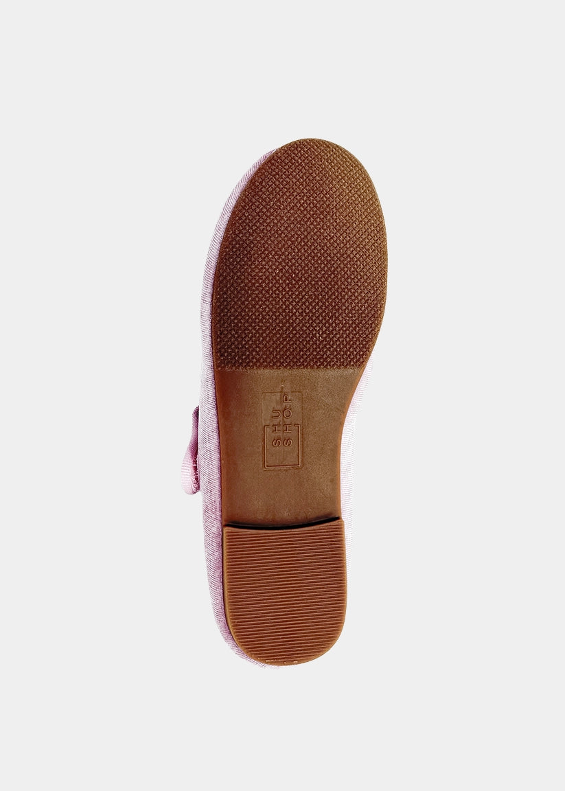 Arya Mini Rose Velvet Mary Jane Flat – Girls Dress Shoe - ROSE VELVET | SHUSHOP