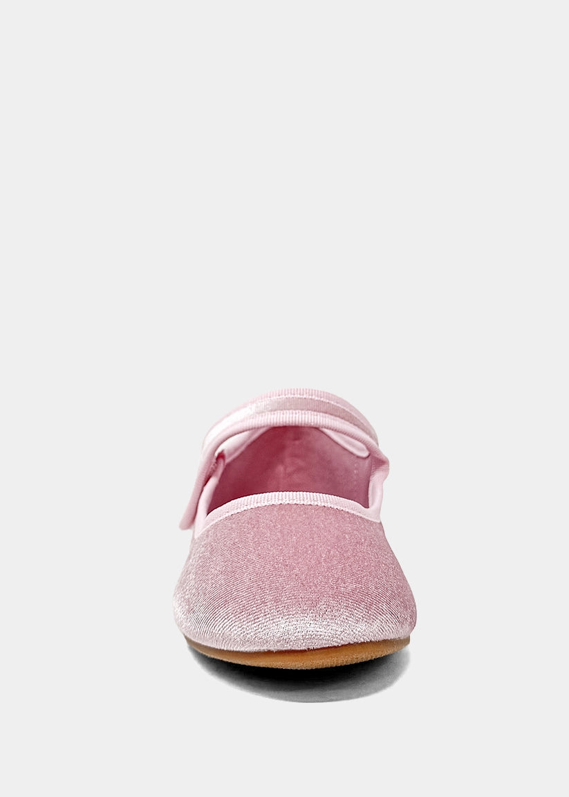 Arya Mini Rose Velvet Mary Jane Flat – Girls Dress Shoe - ROSE VELVET | SHUSHOP