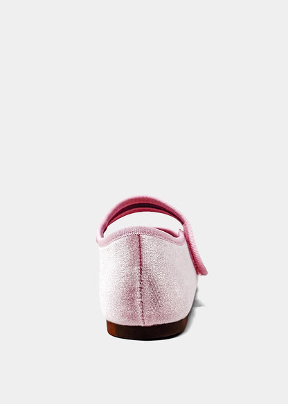 Arya Mini Rose Velvet Mary Jane Flat – Girls Dress Shoe - ROSE VELVET | SHUSHOP