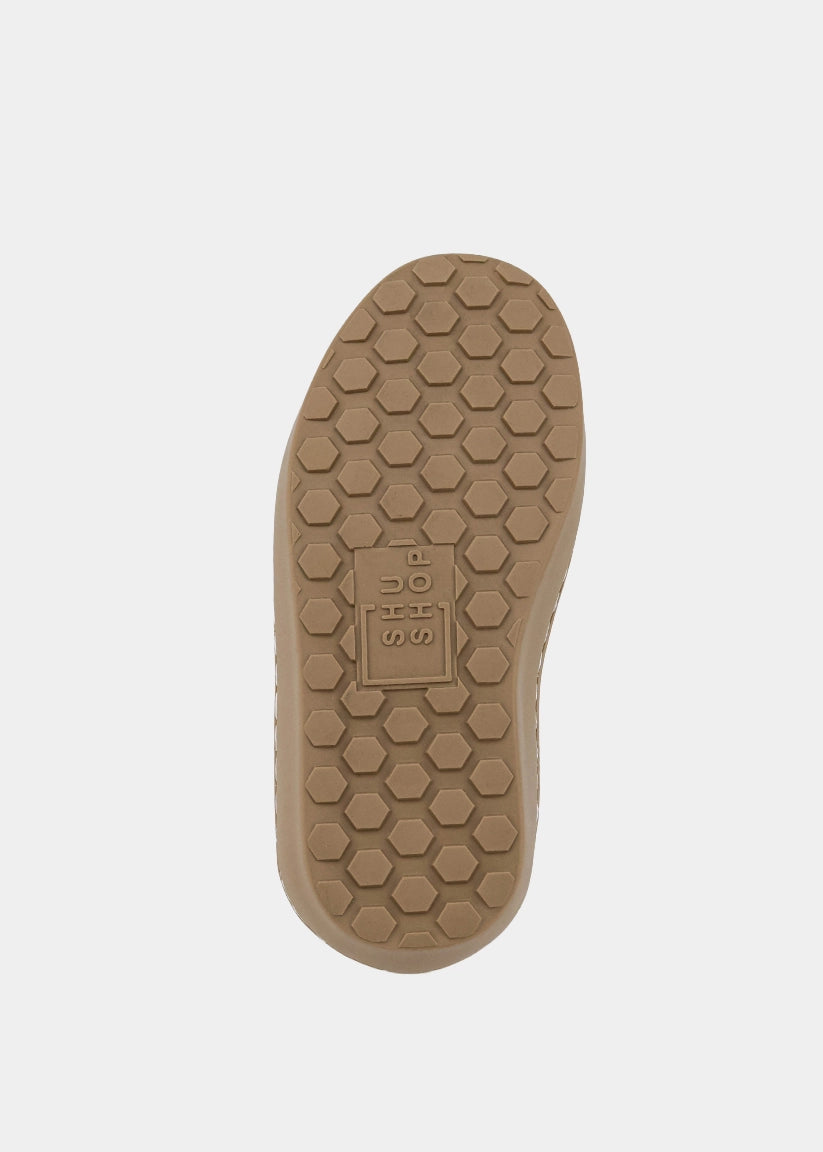 Sunny Mini Taupe Patent Sneaker – Kids Star Strap Sneaker - TAUPE PATENT | SHUSHOP