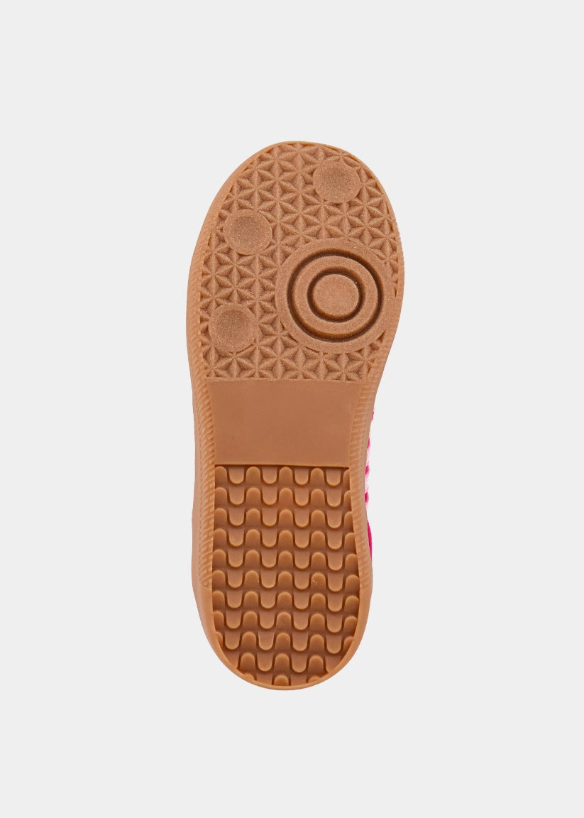 Stevie Mini Pink Suede Sneaker – Retro Kids Pink Shoe - PINK SUEDE | SHUSHOP
