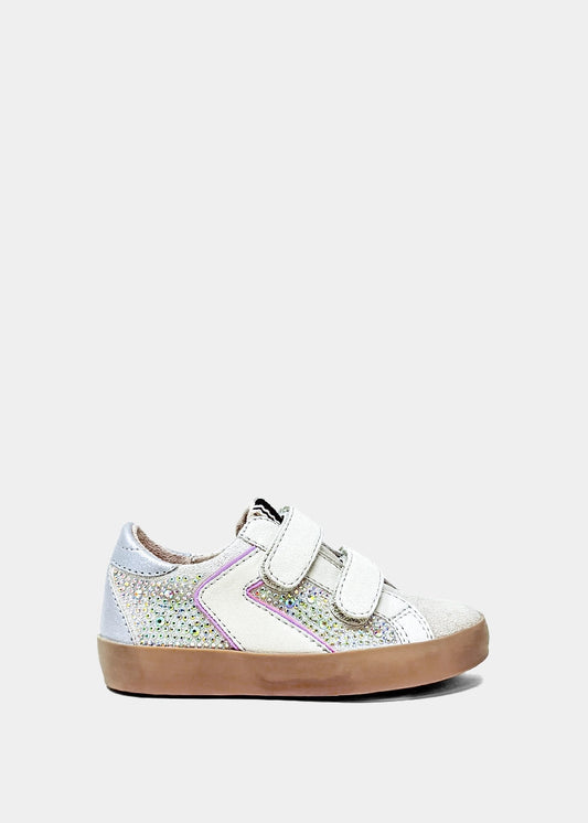 Renata Mini Iridescent Sneaker - Kids Velcro Shoe - IRIDESCENT | SHUSHOP