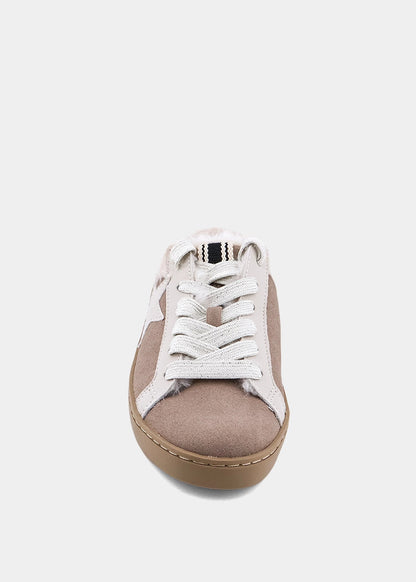 Pinah Mini Taupe Suede Sneaker Mule - Kids - TAUPE SUEDE | SHUSHOP
