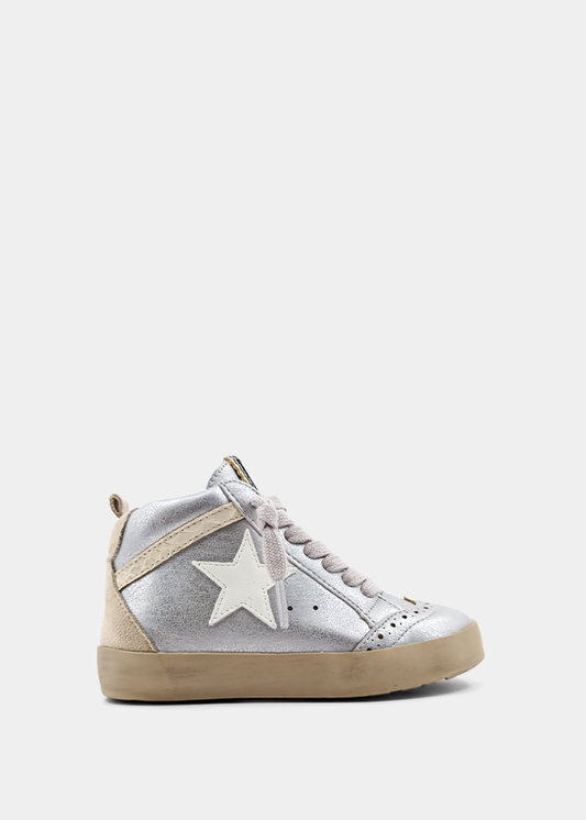 PAULINA TODDLERS - WHITE SILVER | SHUSHOP